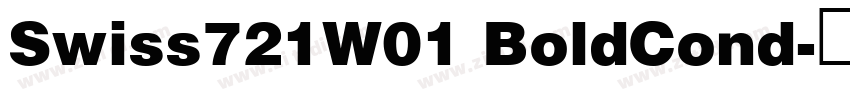 Swiss721W01 BoldCond字体转换